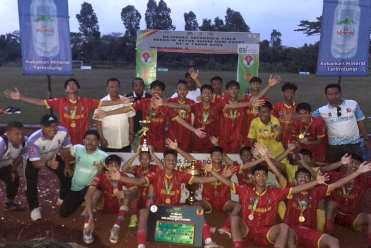 SSB Erlangga sabet Piala Bergilir Kejurnas KONI Pusat Ke V tahun 2024/RMOLJatim