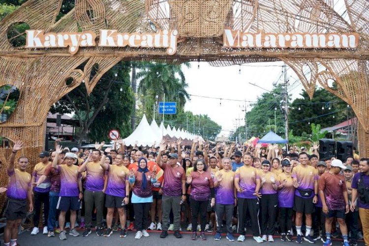 Peserta Digi Fun Run di Kediri/antara