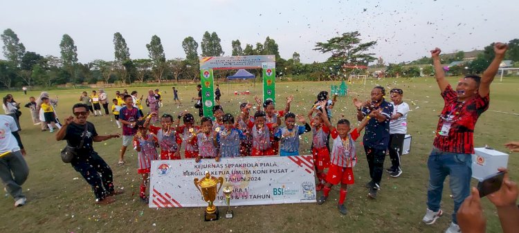 Jateng Select menyabet gelar juara di Kejuaraan Sepakbola Nasional (Kejurnas) KONI Pusat ke V tahun 2024/RMOLJatim