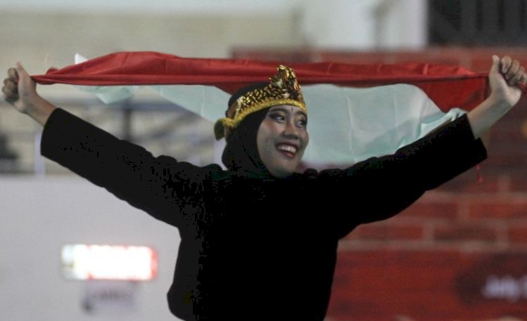 Pesilat Indonesia Nadia Ramadona/antara