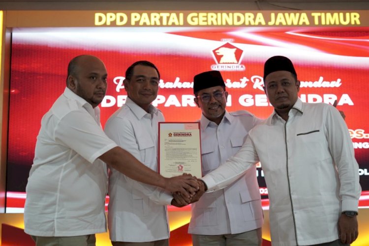 Gus Haris-Ra Fahmi saat menerima rekomendasi dari Geridra/Ist