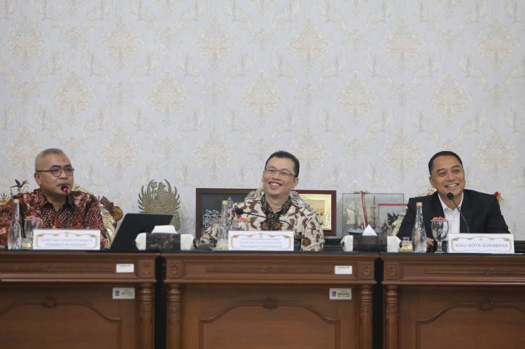 Teks foto: Wali Kota Eri menerima tim RB Nasional/ist