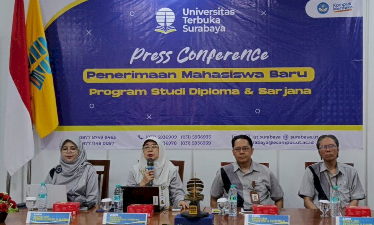 Konferensi pers Universitas Terbuka Surabaya/Ist