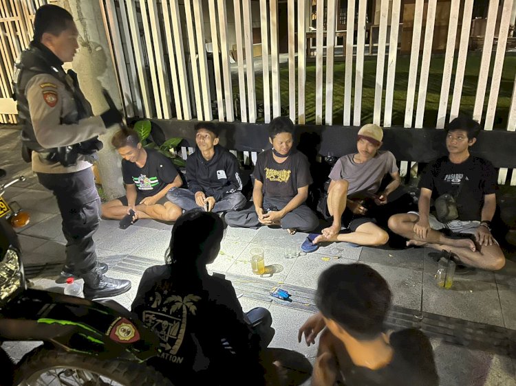 Para remaja yang diamankan polisi 