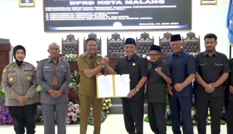 Persetujuan Ranperda tentang RPJPD Kota Malang 2025-2045 saat Rapat Paripurna/RMOLJatim