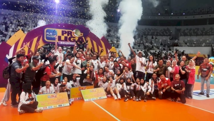 Tim voli putri Jakarta BIN juara  PLN Mobile Proliga 2024/Ist