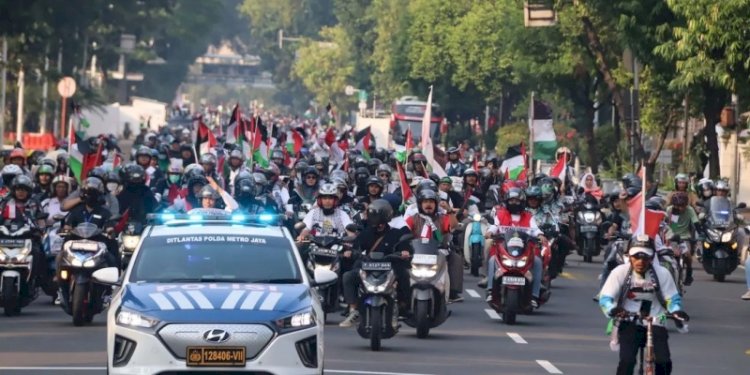 Konvoi Road to Freedom for Palestine di Jakarta/Ist
