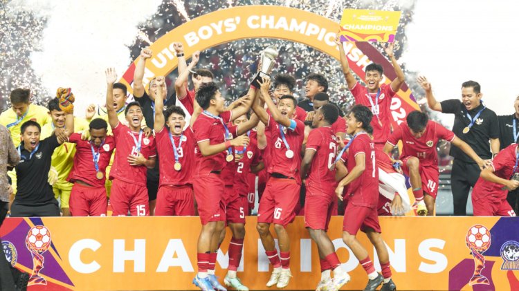 Timnas U-19 Indonesia menjadi kampiun di ajang ASEAN U-19 Boys Championship 2024/Ist