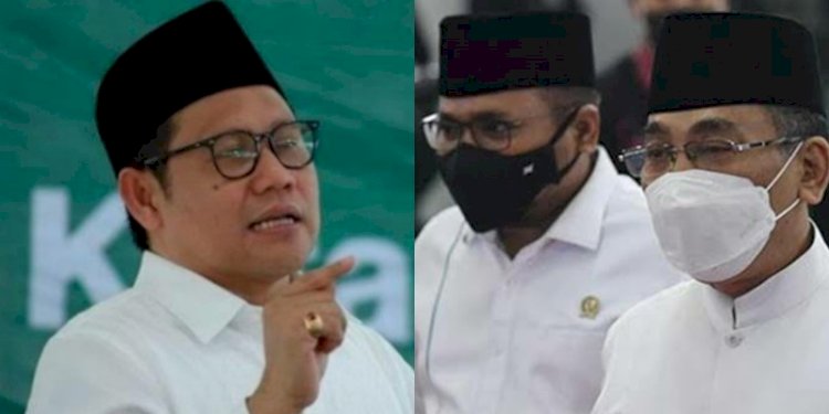 Kolase Muhaimin Iskandar dan Yaqut Cholil Qoumas (Gus Yaqut) bersama Yahya Cholil Staquf (Gus Yahya)/Repro