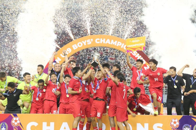 Teks foto: Indonesia juara Piala AFF U-19 atau AFF U19 ASEAN Boys Championship/RMOLJatim