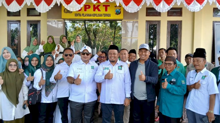 DPC PKB Probolinggo saat di Polres Probolinggo 