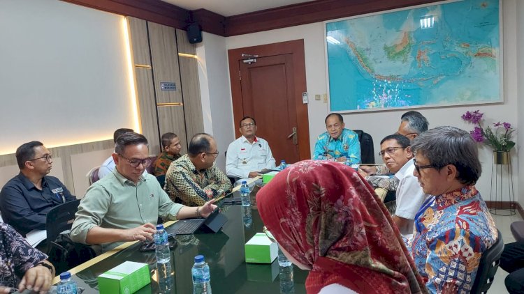 Rapat antara BP Batam dan PT Synergy Tharada terkait perjanjian KSO Pelabuhan Batam Center/Ist