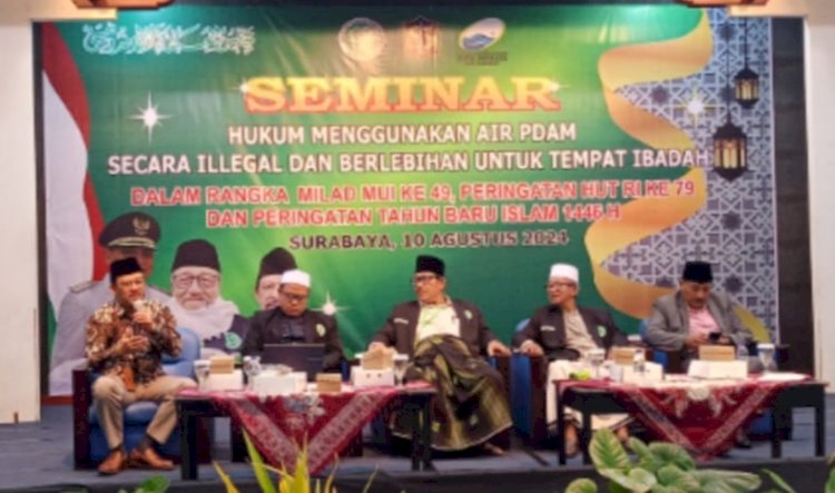 Seminar Hukum Menggunakan Air PDAM Secara Ilegal dan Berlebihan untuk Tempat Ibadah/RMOLJatim