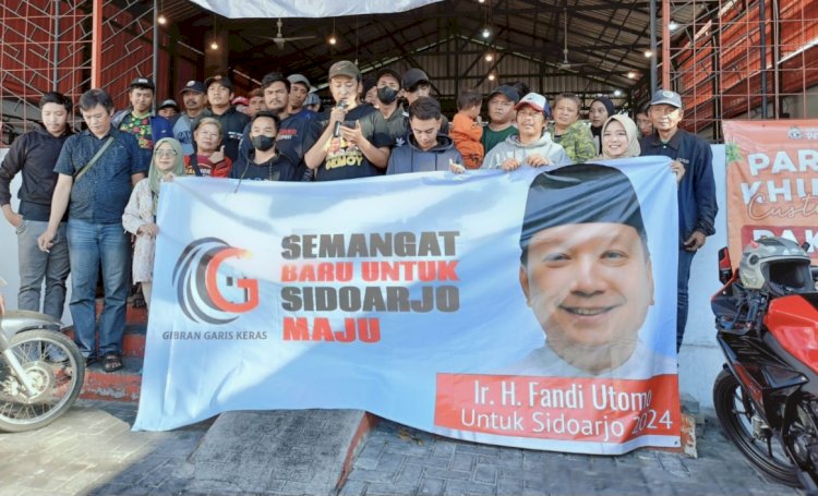 Relawan Gibran Garis Keras (GGK) mendukung Fandi Utomo jadi calon Bupati Sidoarjo/RMOLJatim