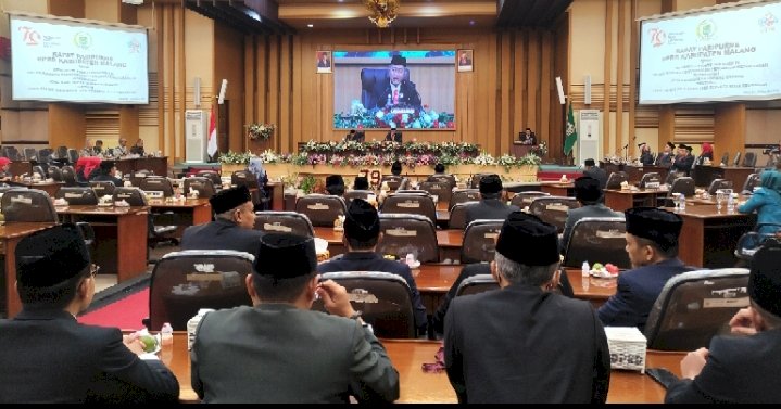 Sidang paripurna DPRD Malang/RMOLJatim