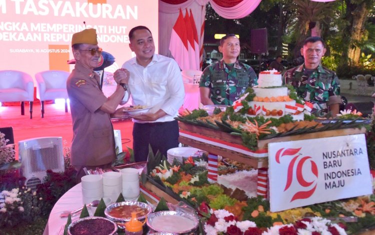 Wali Kota Eri Tasyakuran Bersama Veteran/RMOLJatim