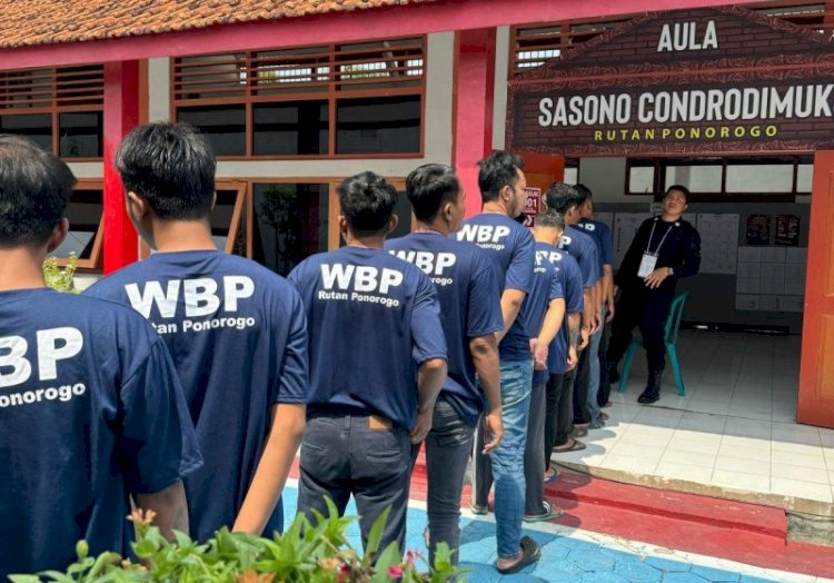 Warga binaan Rutan kelas IIB Ponorogo/Ist