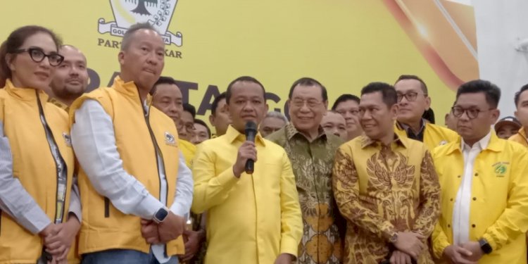 Bahlil Lahadalia usai mendaftar sebagaI calon Ketua Umum DPP Partai Golkar di DPP Golkar, Palmerah, Senin 19 Agustus 2024/RMOL