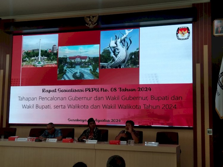 Teks foto: KPU Surabaya/RMOLJatim