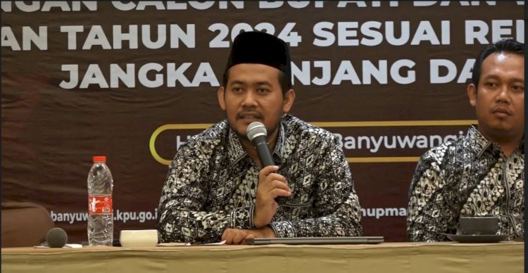 Komisioner KPU Banyuwangi Divisi Teknis Penyelenggaraan, Anang Lukman Afandi/ist