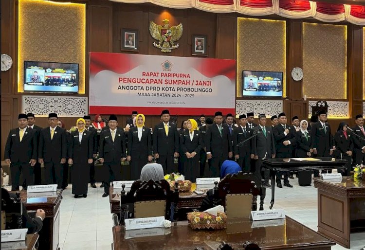 Pelantikan DPRD Kota Probolinggo Periode 2024-2029/ist