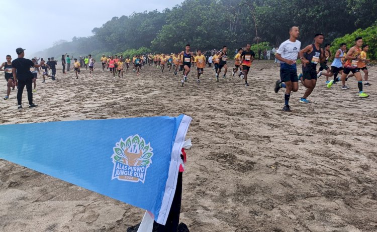 Event sport tourism Alas Purwo Jungle Run Banyuwangi/Humas Pemkab Bwi