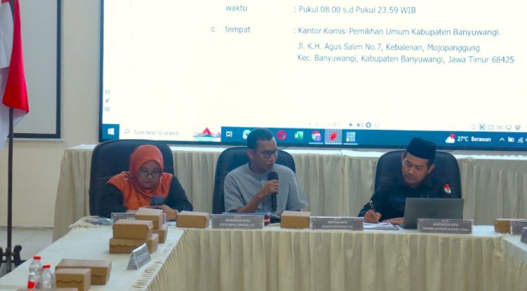Komisioner KPU Banyuwangi Edi Syaiful Anwar dan Anang Lukman Afandi/ist