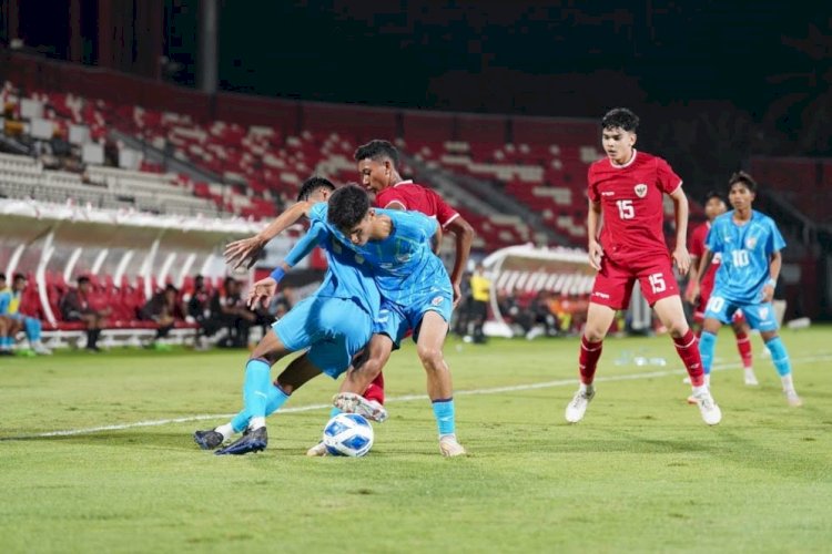 Laga Timnas Indonesia U-17 vs India U-17 di Stadion Kapten I Wayan Dipta, Bali, Minggu (25/8)/Ist