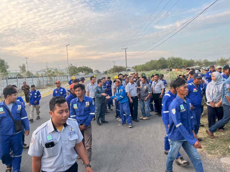 Para pekerja KJTKBM di Pelabuhan Probolinggo/Ist