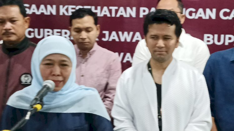 Bakal Calon Gubernur dam Wakil Gubernur Jawa Timur menjalani pemeriksaan kesehatan di Graha Amerta RSUD Dr Soetomo Surabaya pada Kamis (29/8)/Ist