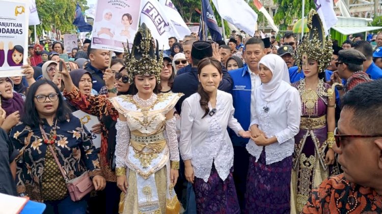 Pasangan bakal calon Walikota dan Wakil Walikota Kediri Feronica-Regina
