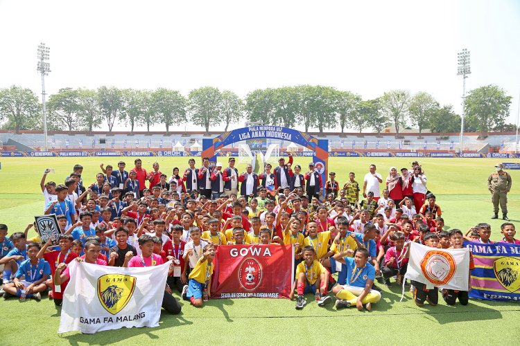 Teks foto: Piala Kemenpora Liga Anak Indonesia U-12/ist