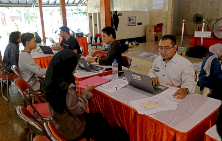 Calon mahasiswa mengikuti seleksi penerimaan Beasiswa Pemuda Tangguh tahun 2024/ist