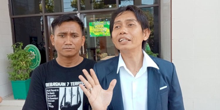 Pegi Setiawan didampingi kuasa hukumnya Toni RM/RMOLJabar