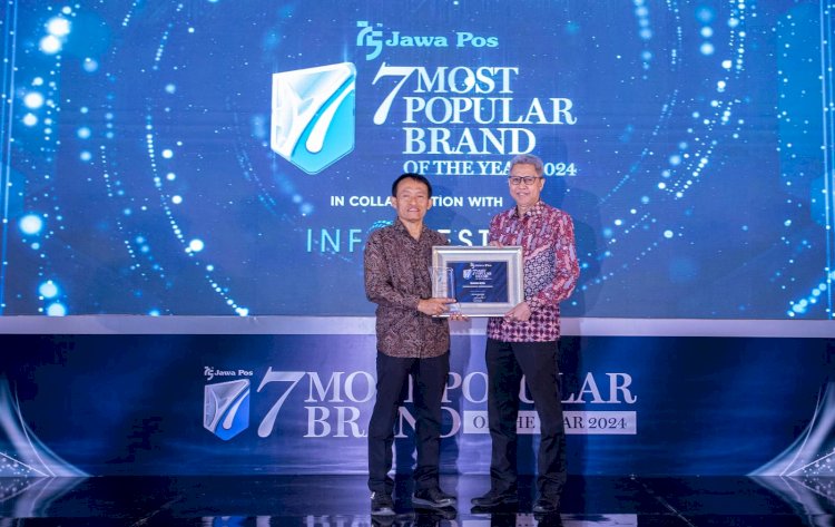 Bank BJB Raih Penghargaan Most Popular Brand Of The Year / Istimewa
