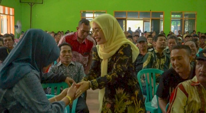 Wakil Bupati Kediri Dewi Mariya Ulfa saat bertemu ketua RT dan RW/RMOLJatim