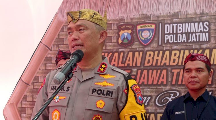 Kapolda Jatim Irjen Pol Imam Sugianto memberi pembekalan 7731 personel Bhanbinkamtibmas jajaran Polda Jatim/Ist 