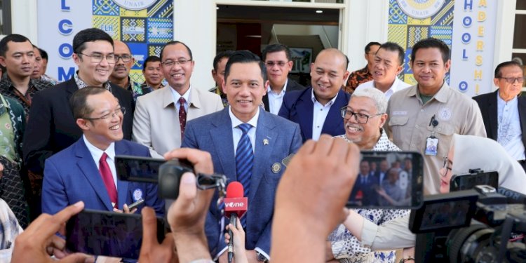 Menteri ATR/BPN Agus Harimurti Yudhoyono (AHY) di Universitas Airlangga Surabaya/Ist