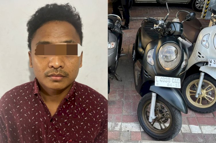 pelaku pencurian  mobil yang tertangkap