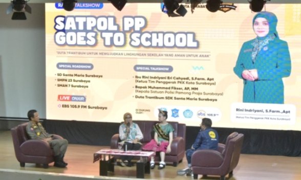 Roadshow Satpol PP Surabaya Goes To School/ist