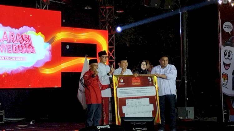 Deklarasi damai hanya dihadiri Paslon nomor urut 1/RMOLJatim