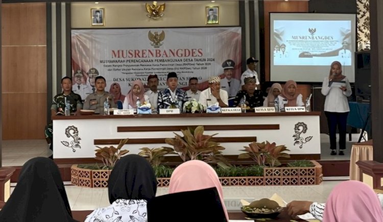 Michael Edy Hariyanto menghadiri Musrenbang Sukonatar diduga kampanye/ist