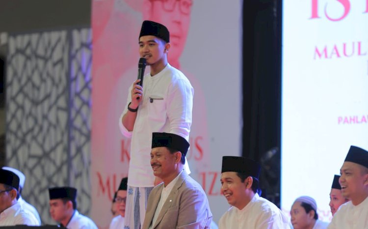 Kaesang saat memberikan sambutan/RMOLJatim