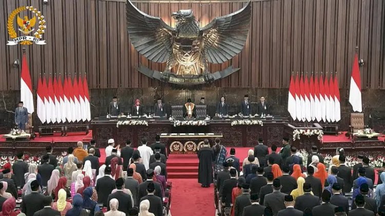 Pembacaan sumpah dan janji anggota DPR RI periode 2024-2029/Ist