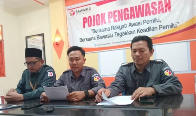 Bawaslu Kota Madiun konferensi pers/RMOLJatim
