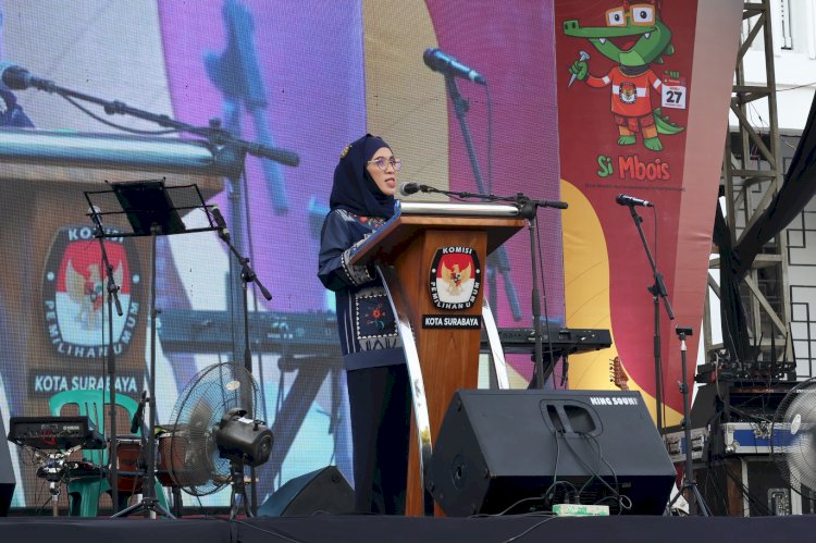 Teks foto: PJs Wali Kota Surabaya Restu Novi Widiani/RMOLJatim