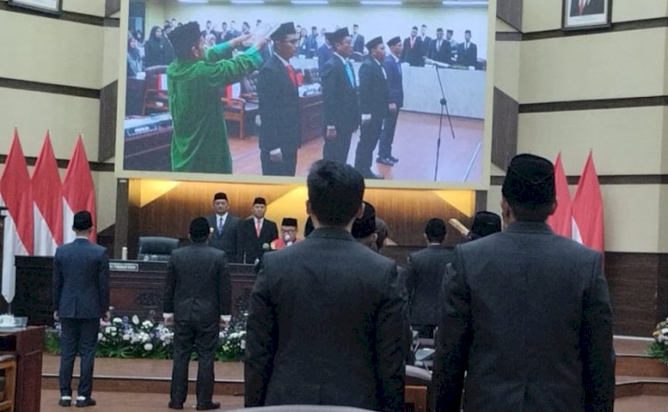 Pengambilan sumpah 4 Pimpinan DPRD Jember definitif/RMOLJatim