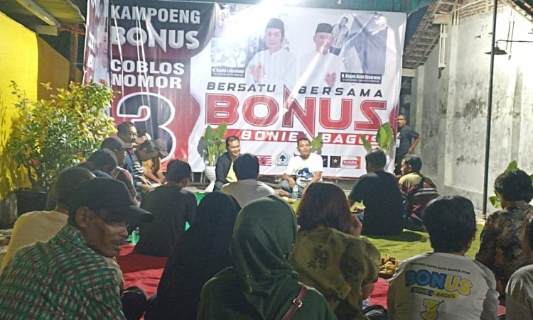 Bagus Rizki Dinarwan saat bertatap muka dengan masyarakat di kelurahan Klegen Kota Madiun/RMOLJatim