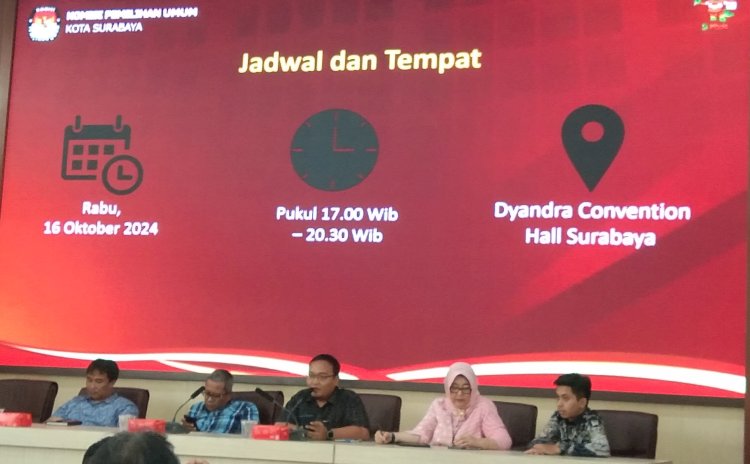 Media gatering debat publik pilwali Surabaya/RMOLJatim