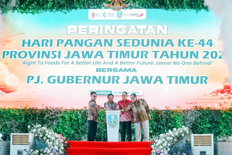Pj Gubernur Jatim Adhy Karyono di acara peringatan Hari Pangan Sedunia/Ist